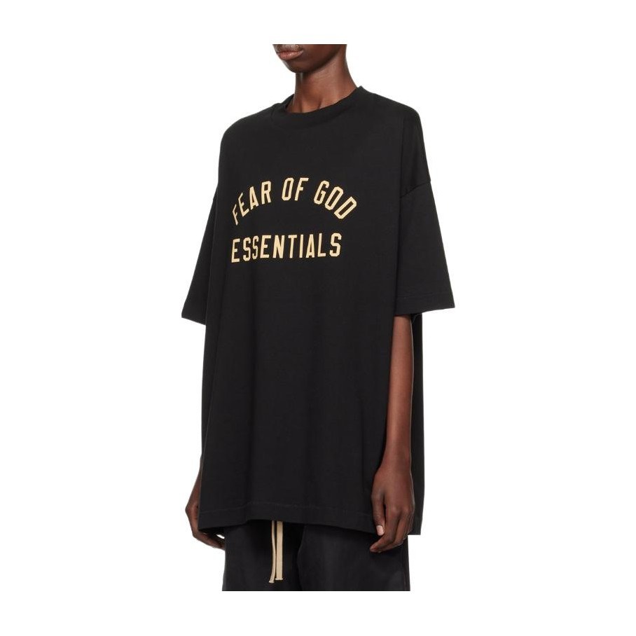 Fear of God Essentials Jersey Crewneck Tee Obsidian Black