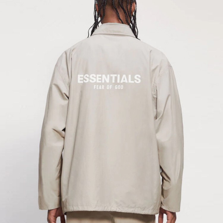Fear of God Essentials Coach Jacket Moss