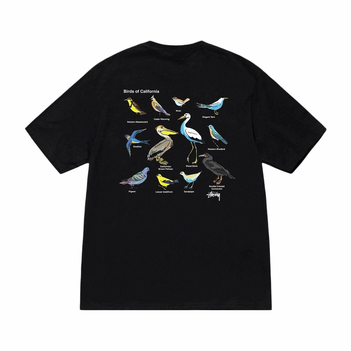 Stussy Bird Print T-Shirt