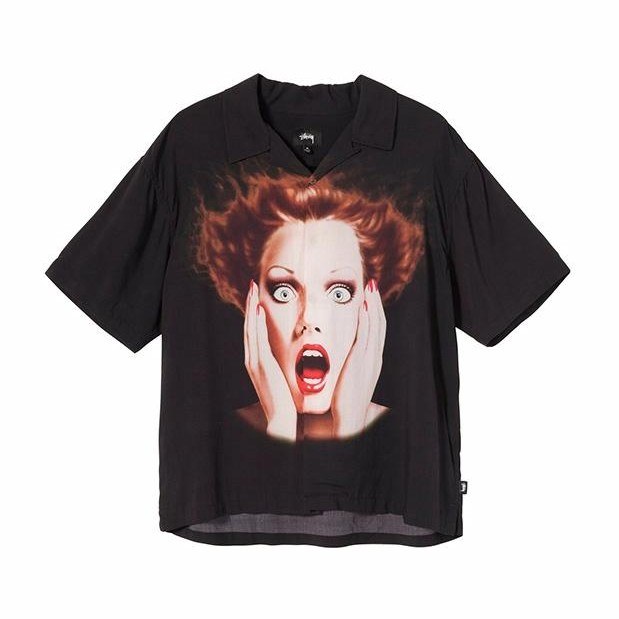 Stussy Harumi V-Neck T-Shirt Black