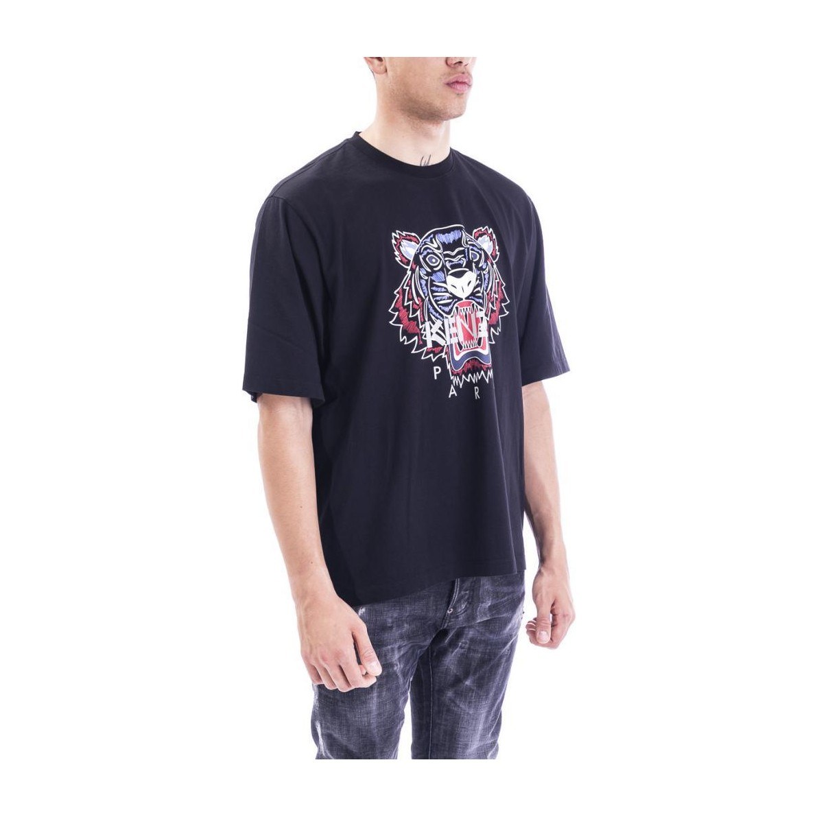 KENZO Tiger Print T-Shirt Black