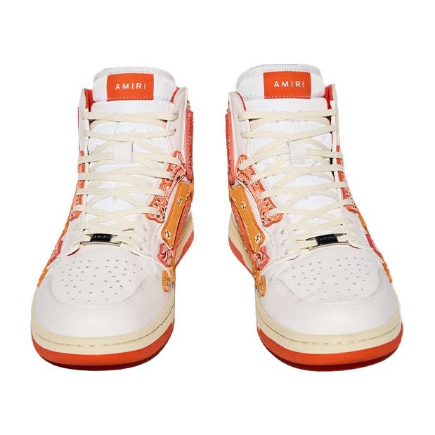 AMIRI Bone High-Top White Orange