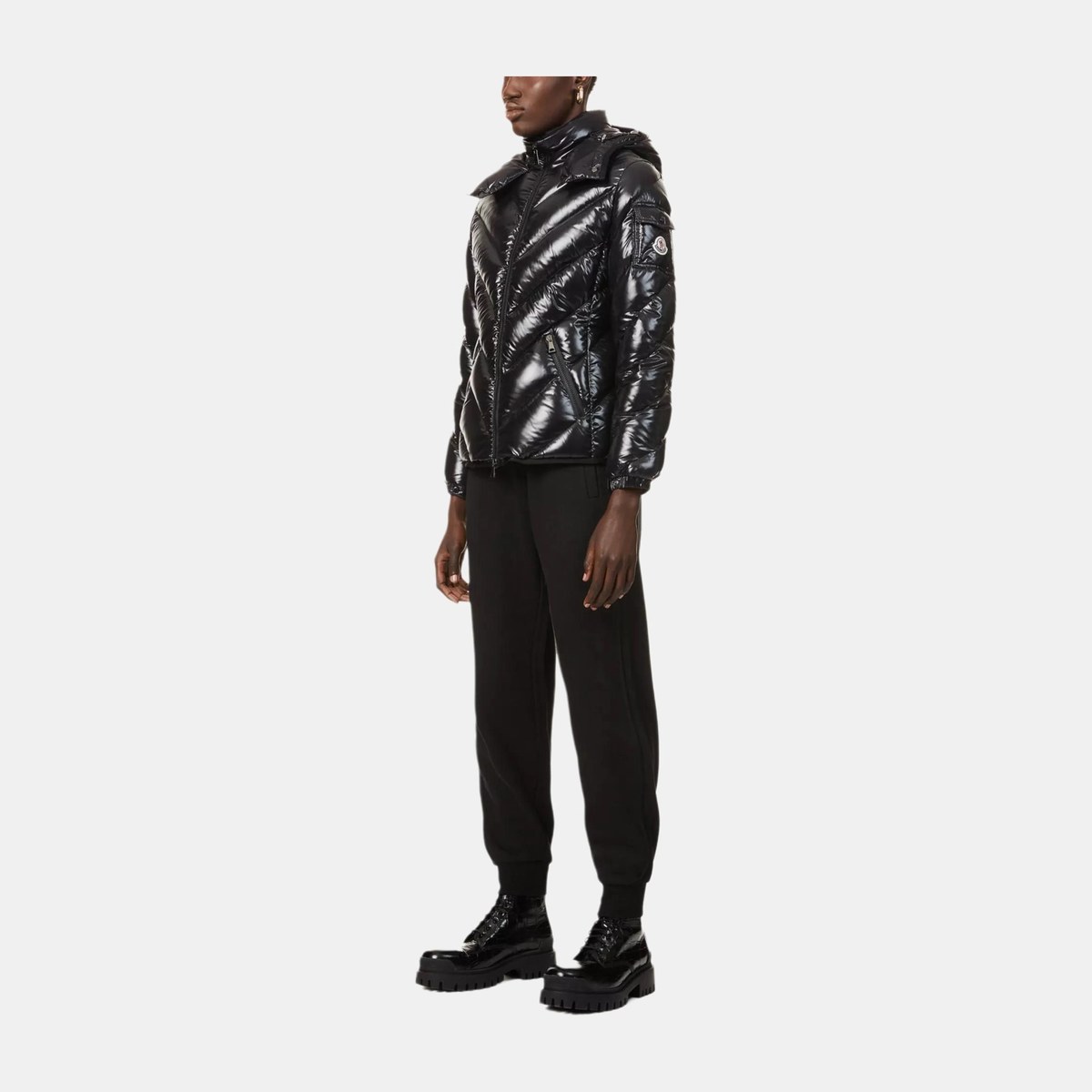 Moncler Hooded Down Jacket Black