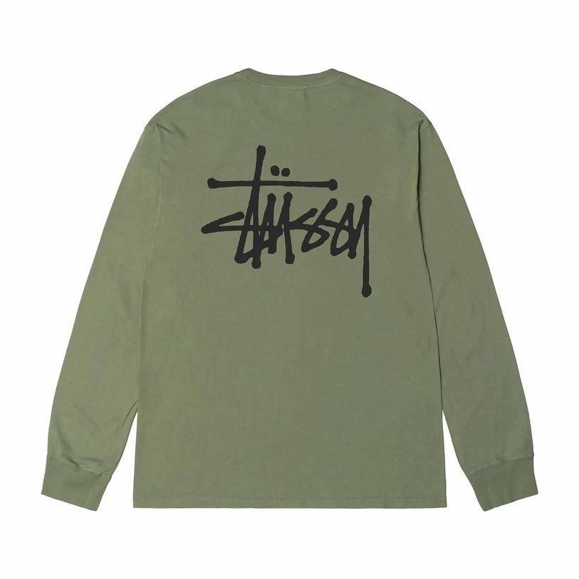 Stussy Basic Stussy Pigment Dyed Ls Tee