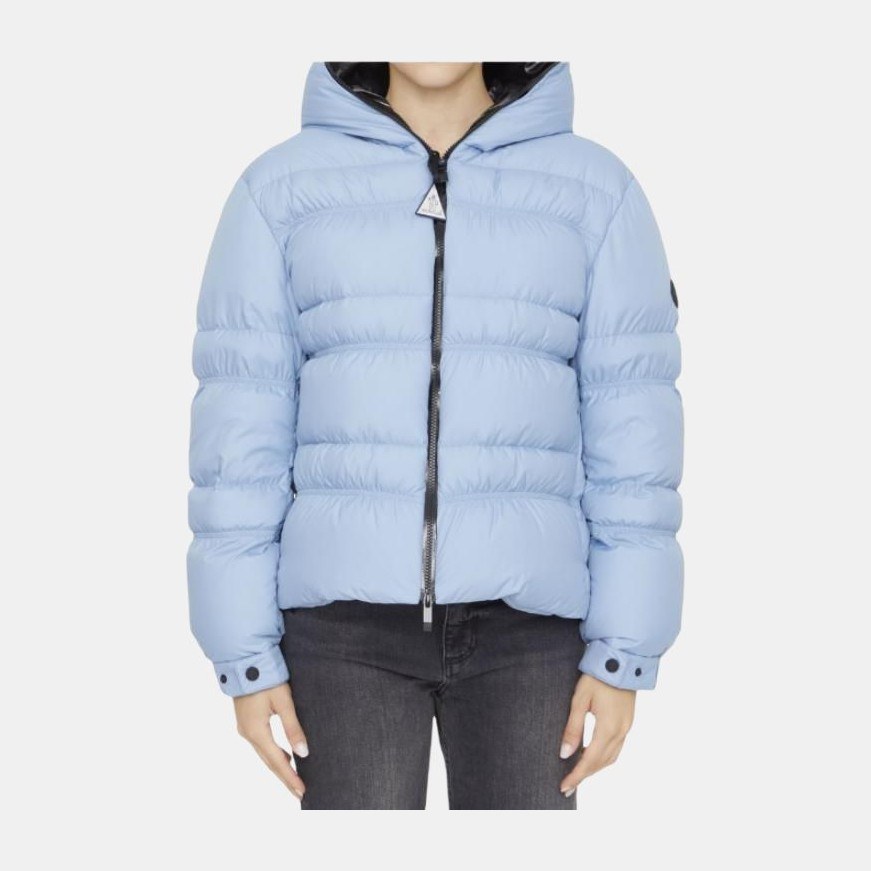 Moncler Hooded Zip Jacket Blue