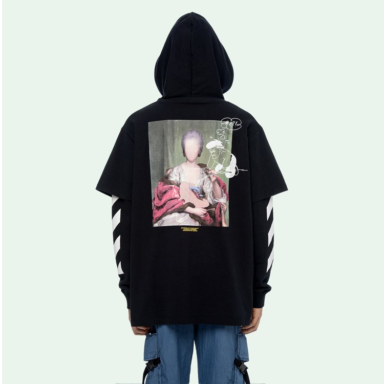 OFF-WHITE Two-Piece Hoodie Black