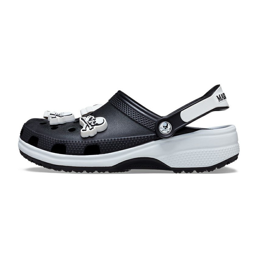 mastermind JAPAN x Crocs Classic Clog Black White