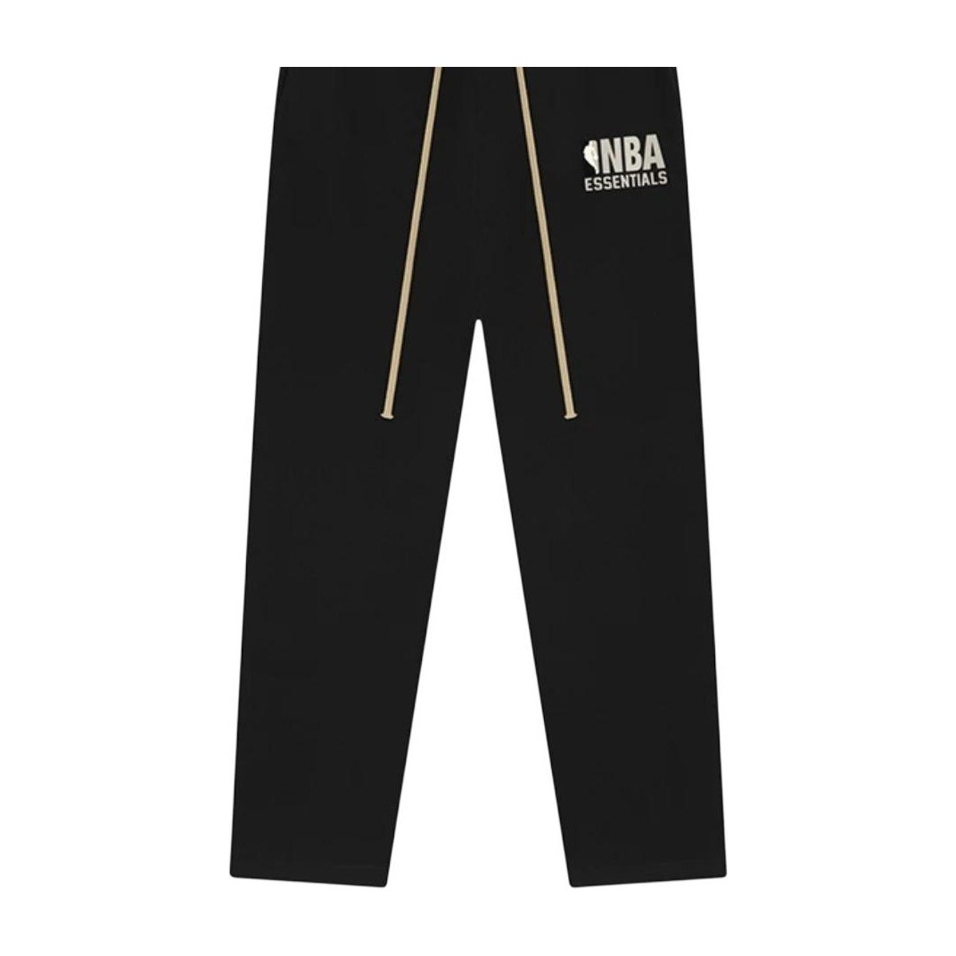 Fear of God Essentials x NBA SS25 Rubber Logo Knit Pants Black