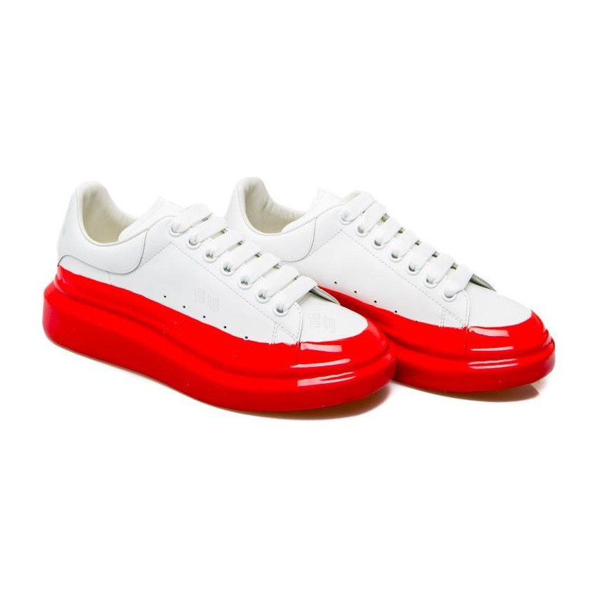 Alexander McQueen Oversized Sneakers White Red
