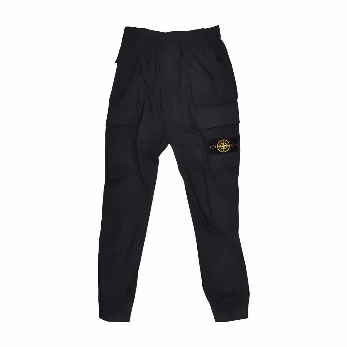 Stone Island SS22 Compass Patch Cargo Pants Carbon Black