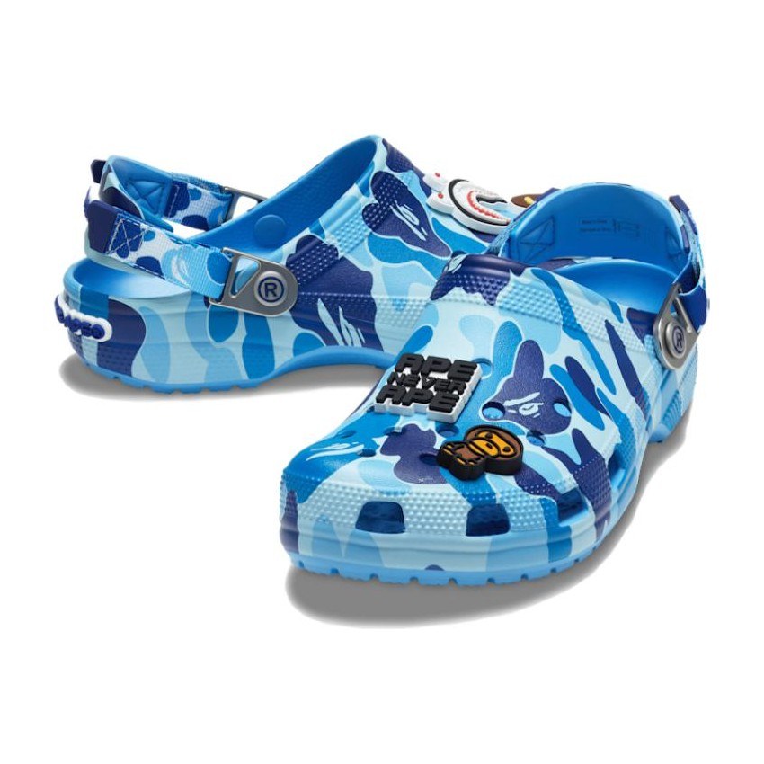 A BATHING APE x Crocs Classic Clog Blue