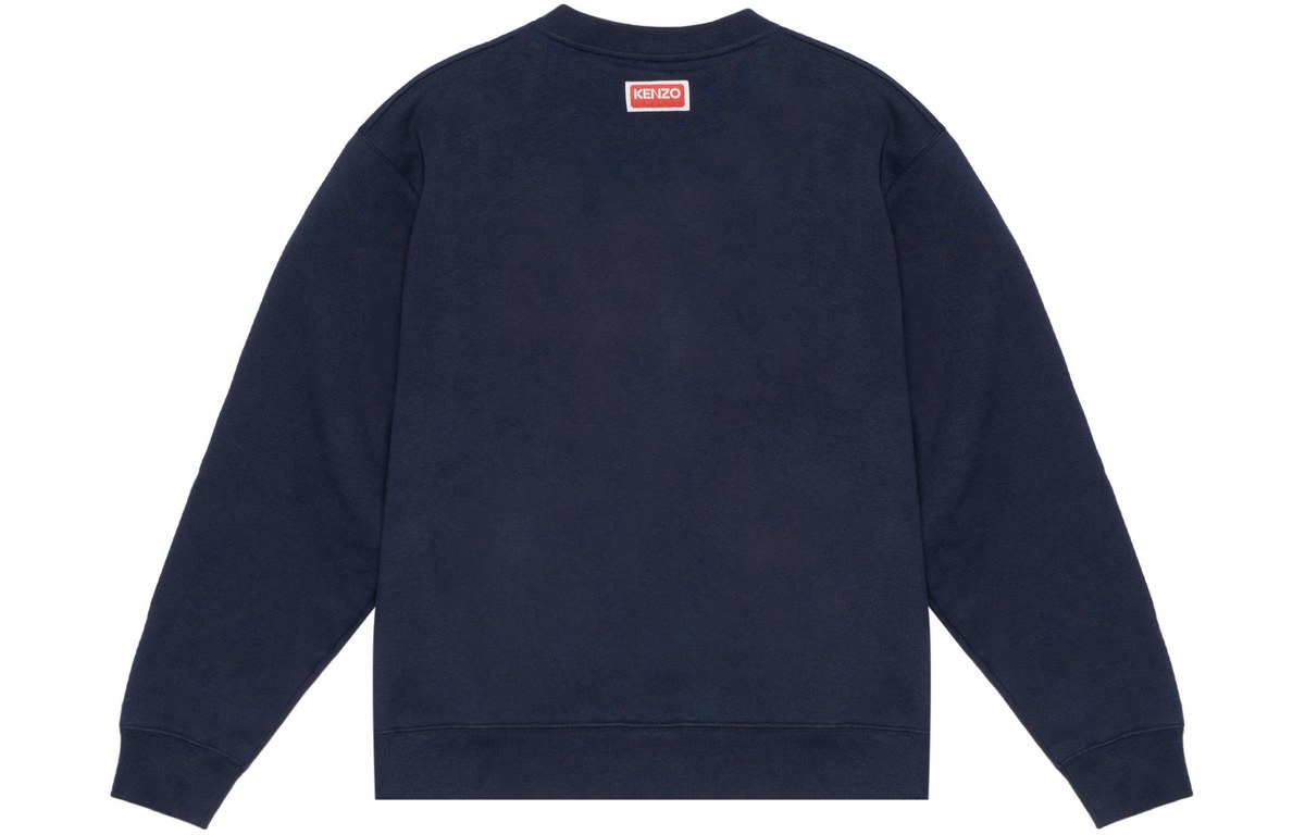 KENZO Floral Logo Crewneck Sweatshirt Blue