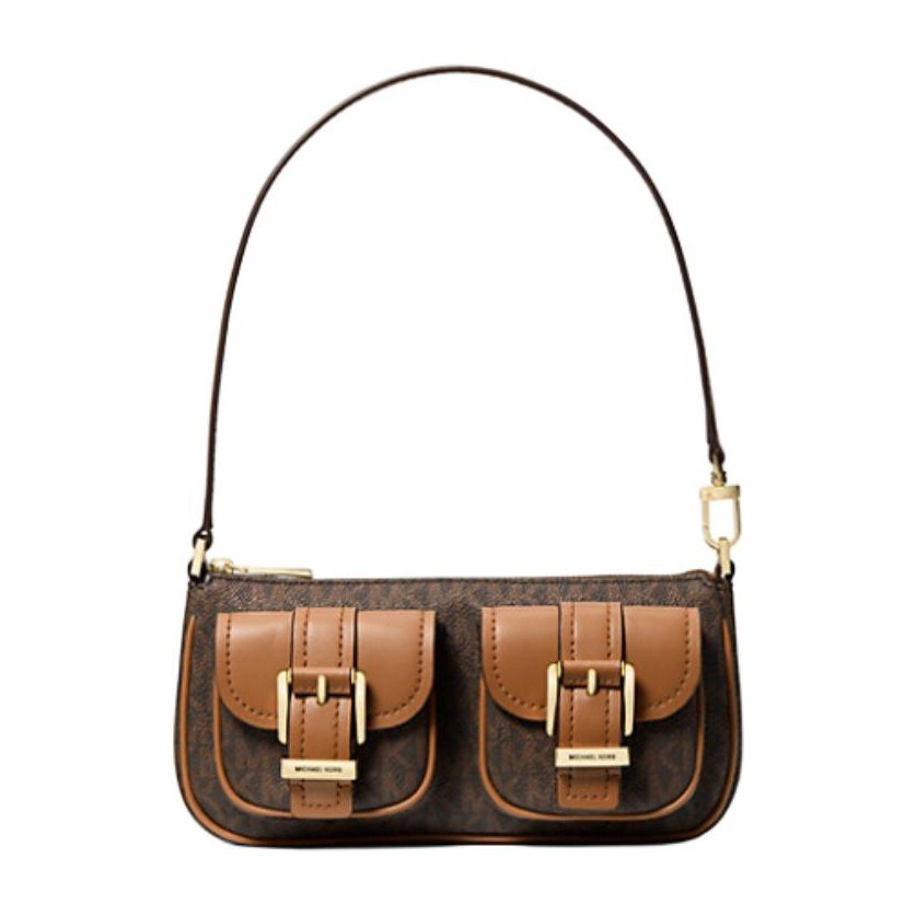 Michael Kors Zoe Logo Shoulder Bag Acorn