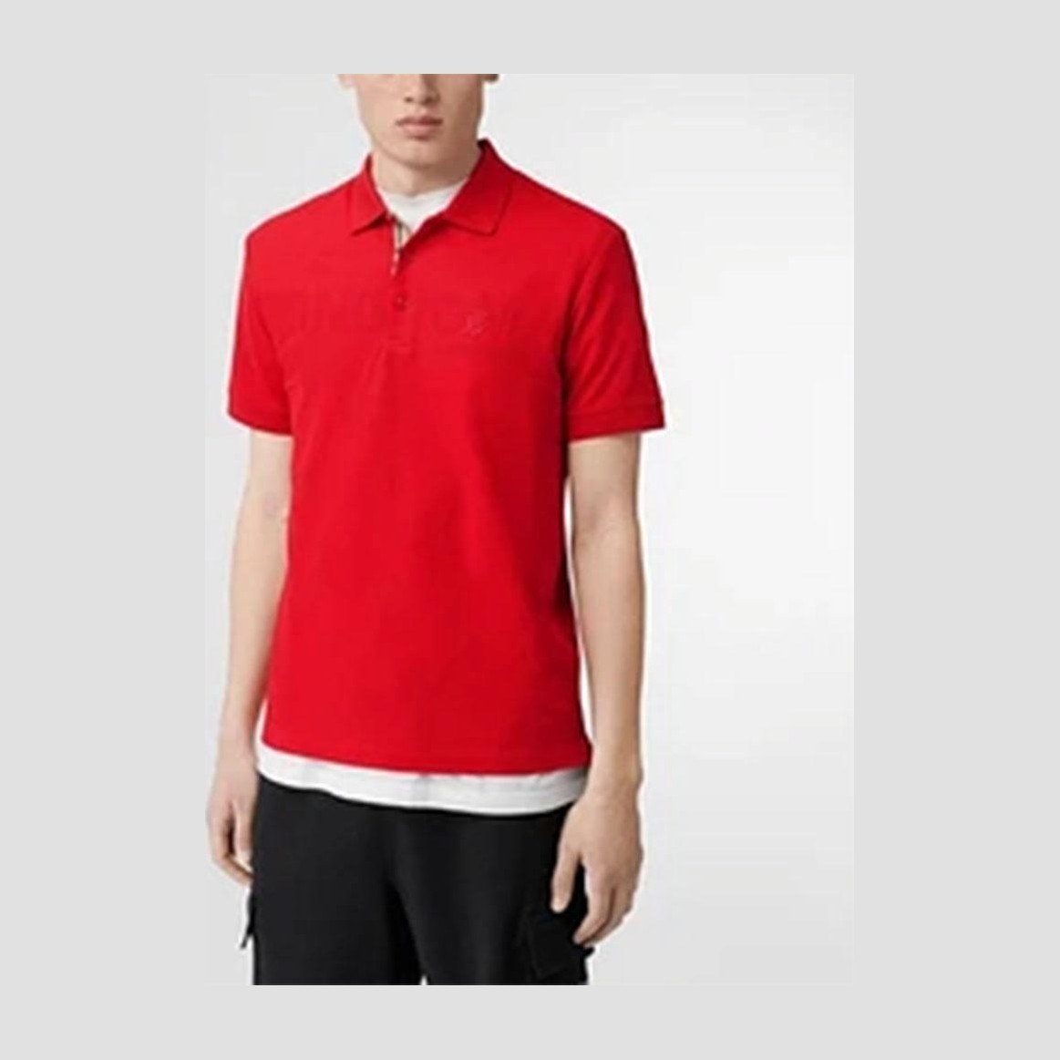 Burberry Polo Shirt Bright Red