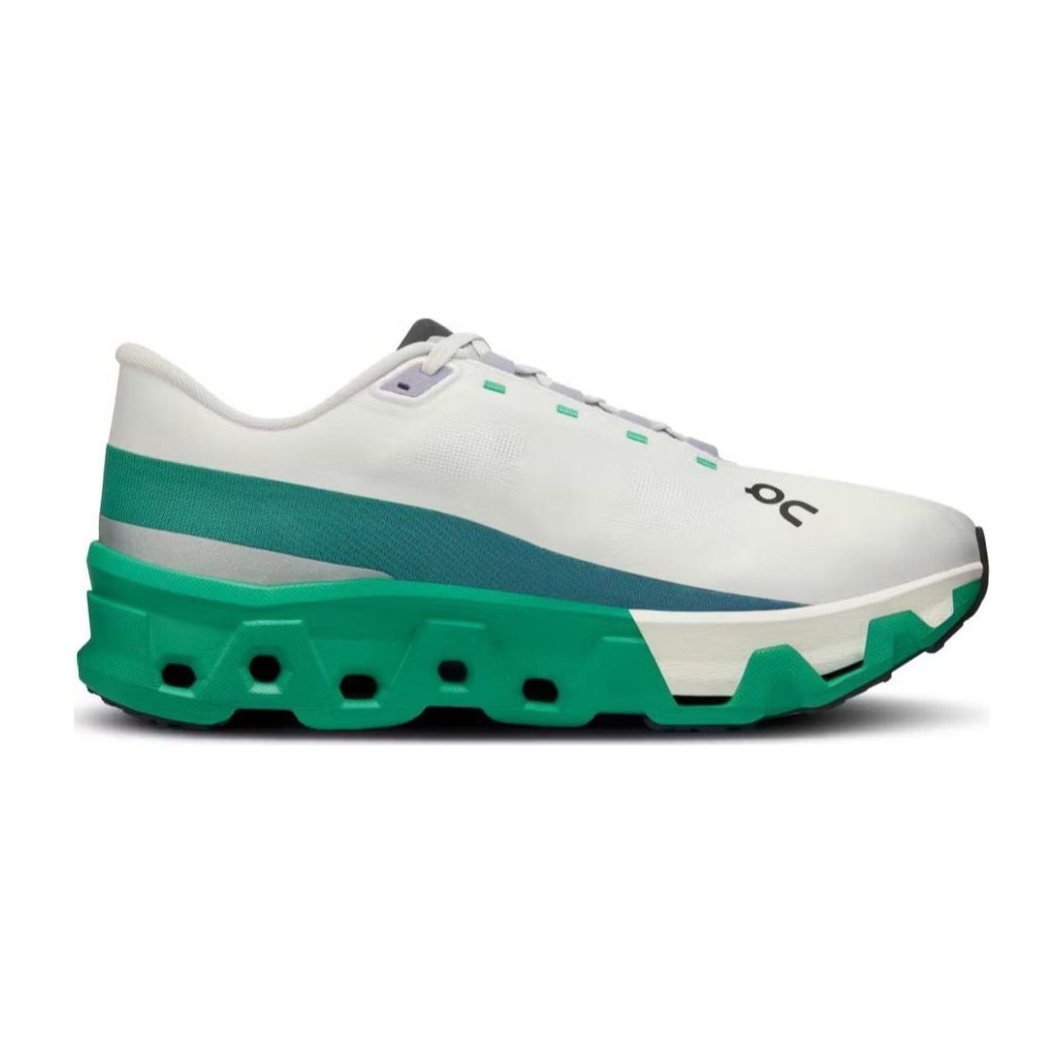 On Cloudmonster White Green