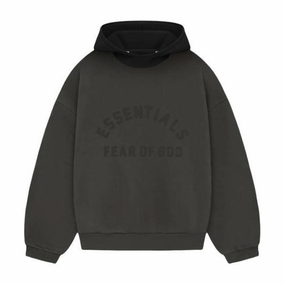 Fear of God Essentials Nylon Fleece Hoodie Ink/Jet Black