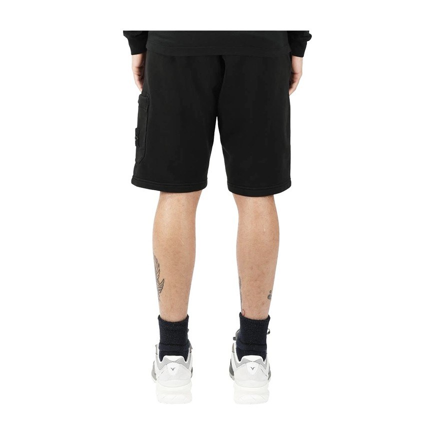 Stone Island Logo Shorts Black