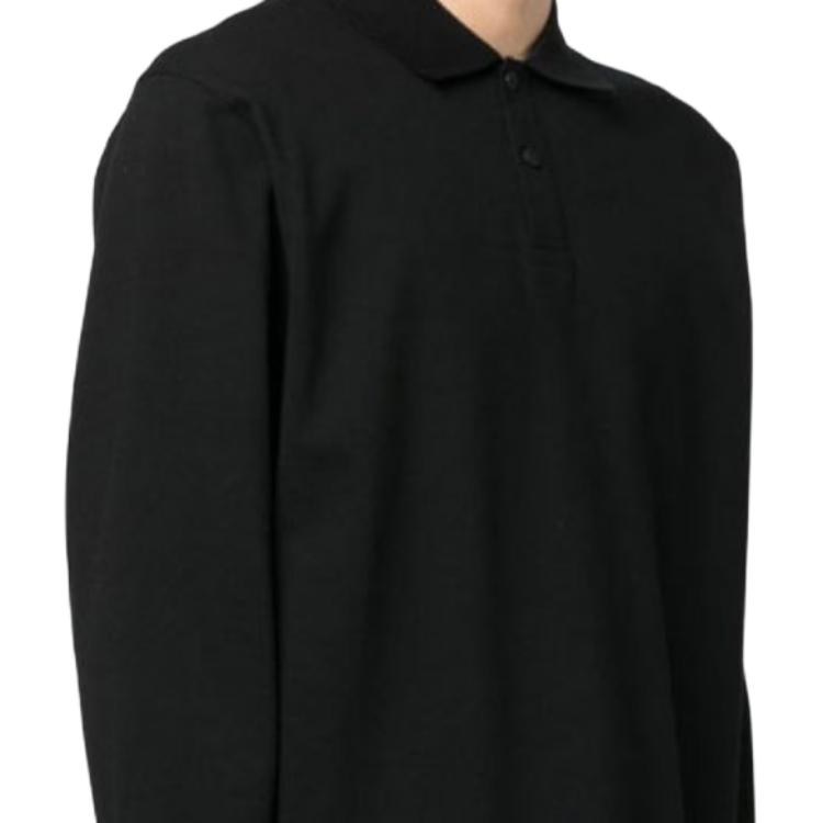 Y-3 Long Sleeve Polo Black