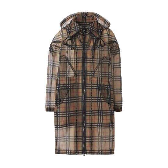 Burberry Vintage Check Hooded Coat