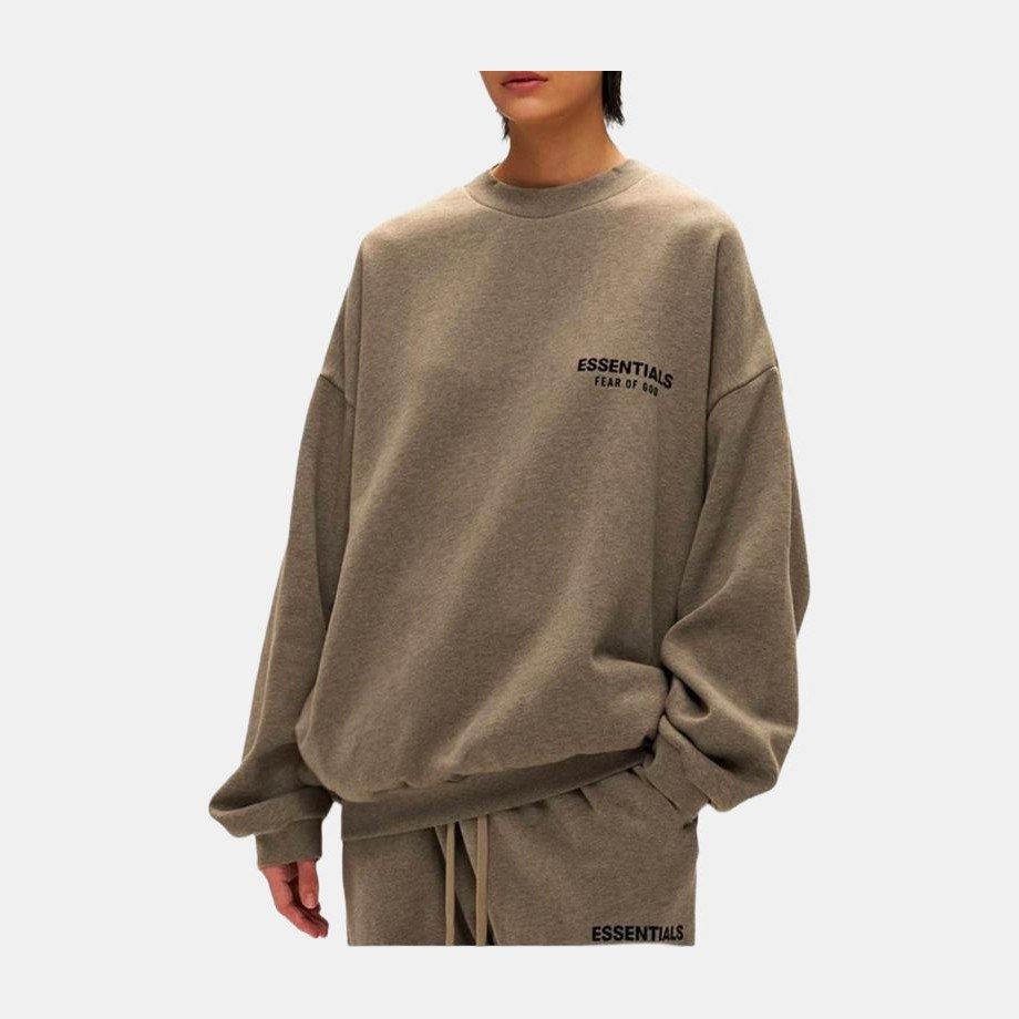 Fear of God Essentials FW24 Holiday Core Crewneck Deep Fog Grey