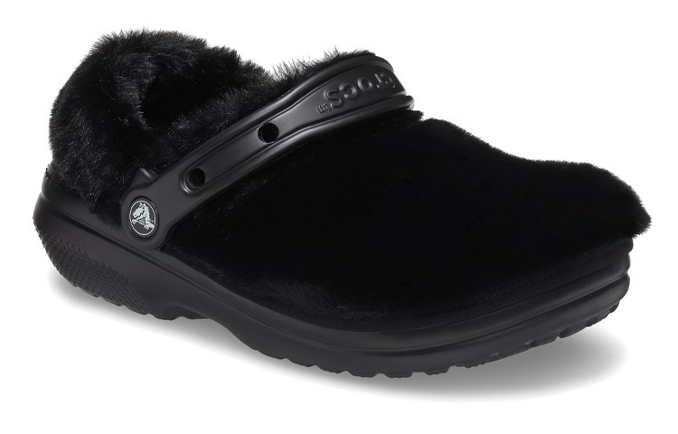 Crocs Classic Fuzz-Lined Clog Black