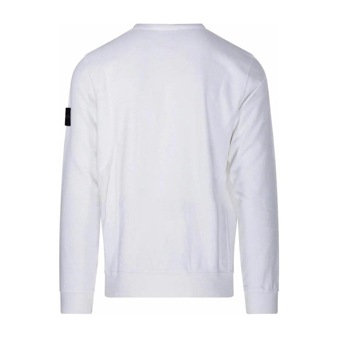 Stone Island Logo Crewneck Sweatshirt White