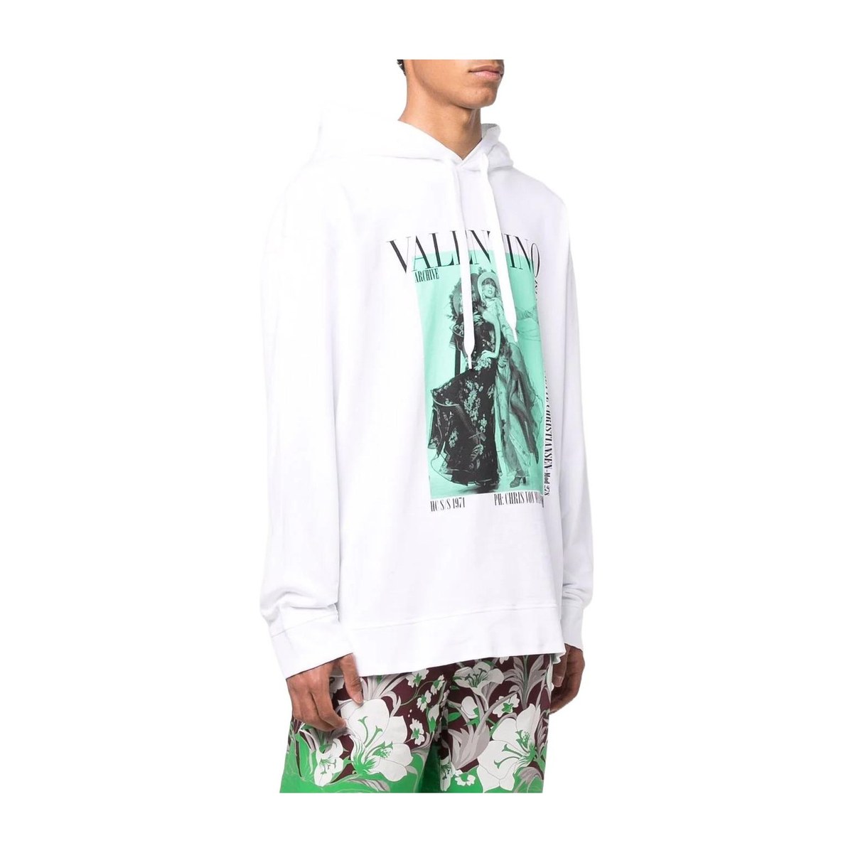 Valentino SS22 Logo Hoodie White