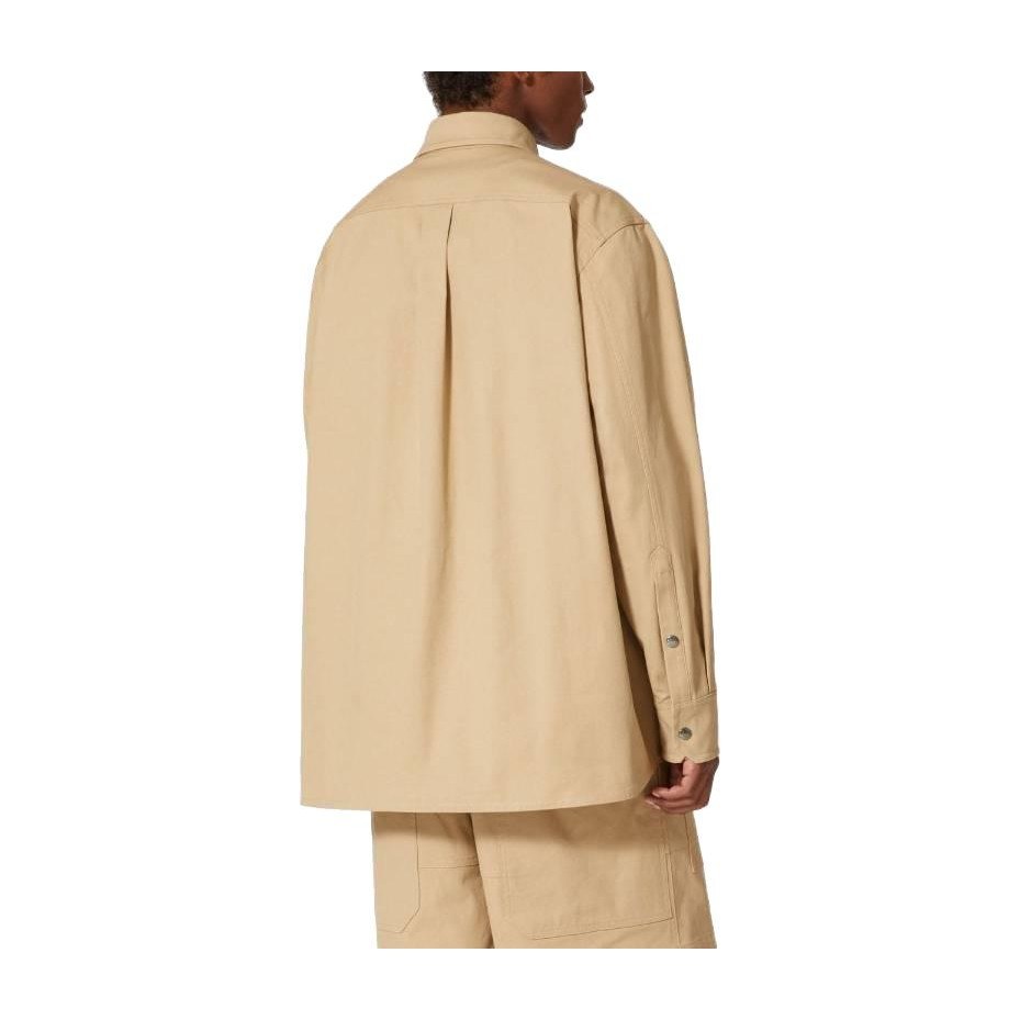 Valentino SS23 Solid Collar Shirt Brown