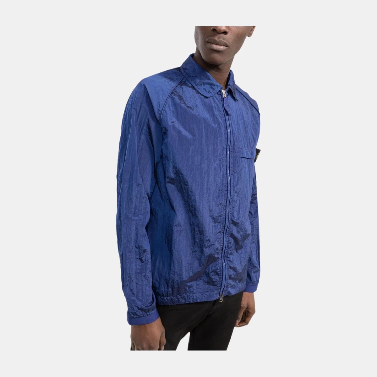 Stone Island SS22 Nylon Shirt Jacket Blue