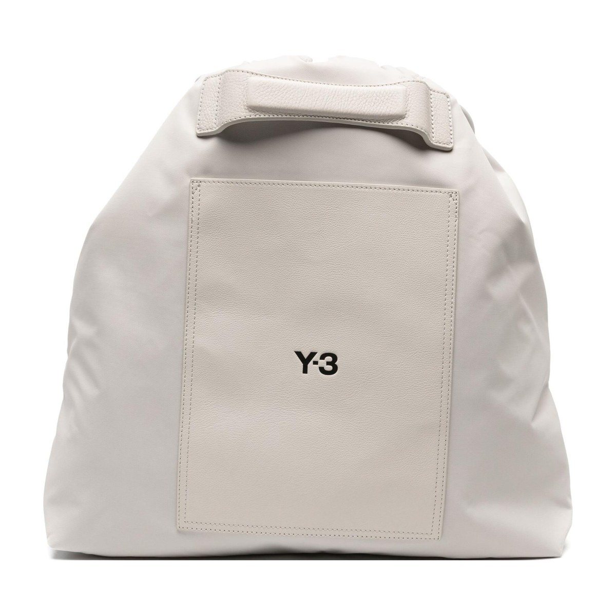 Y-3 Logo Drawstring Backpack Off White