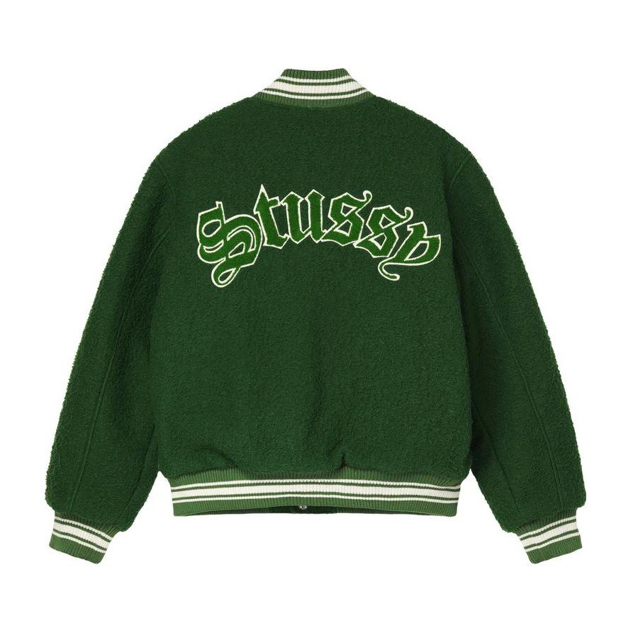 Stussy FW22 Casentino Wool Varsity Jacket