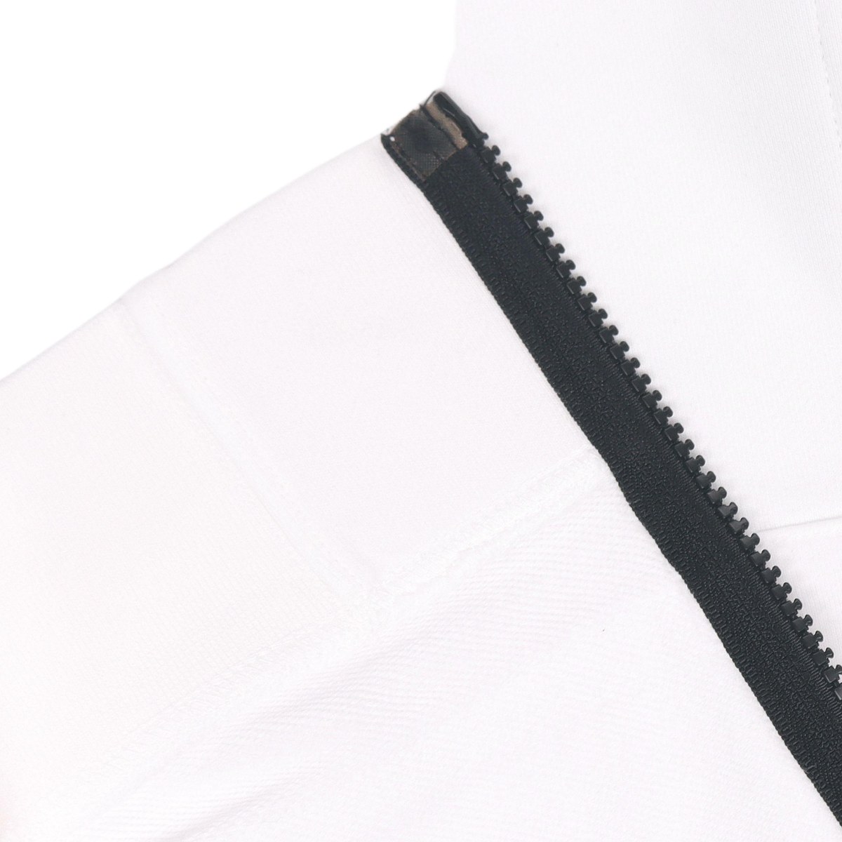 Stone Island Logo Zip Hoodie White