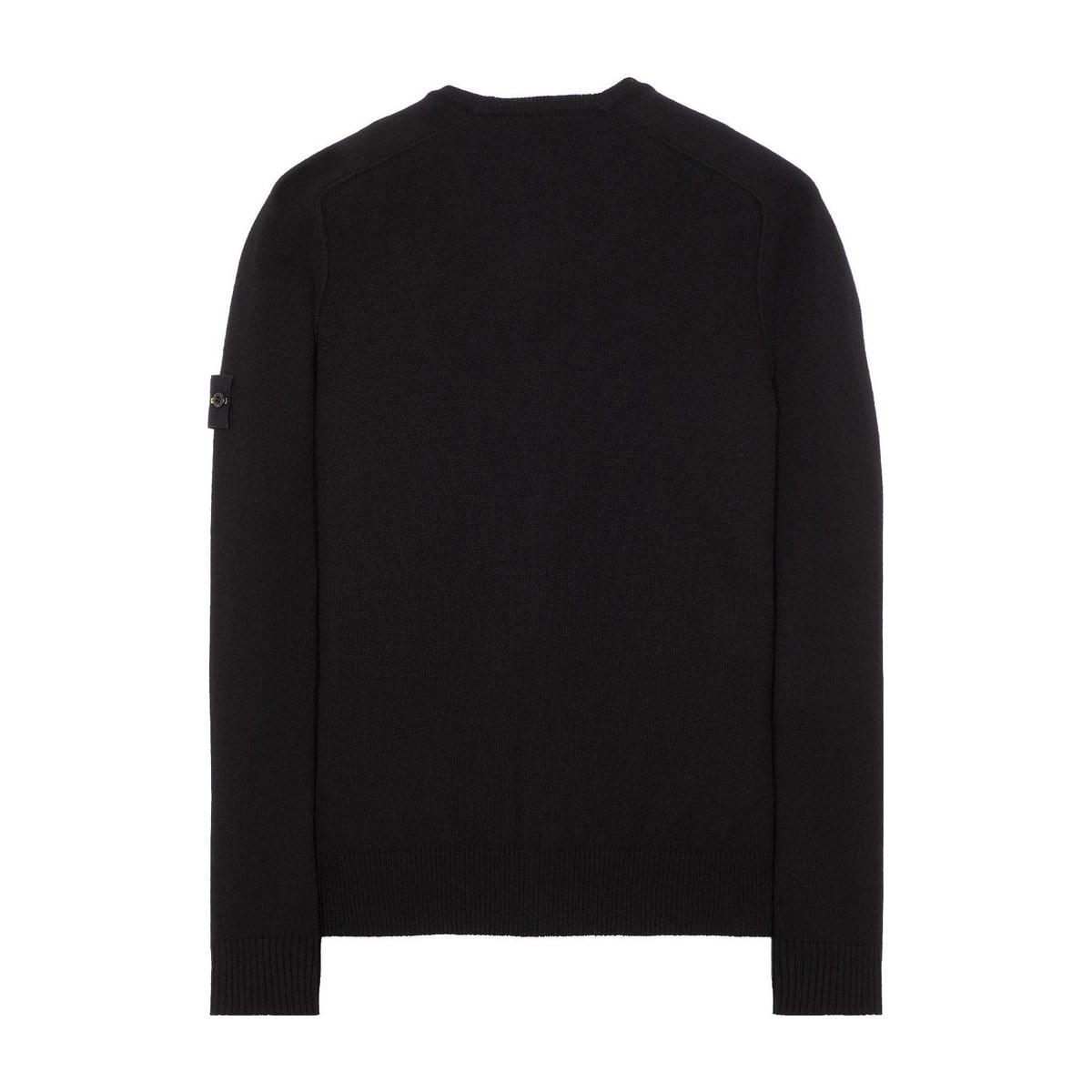 Stone Island V-Neck Knit Sweater Black
