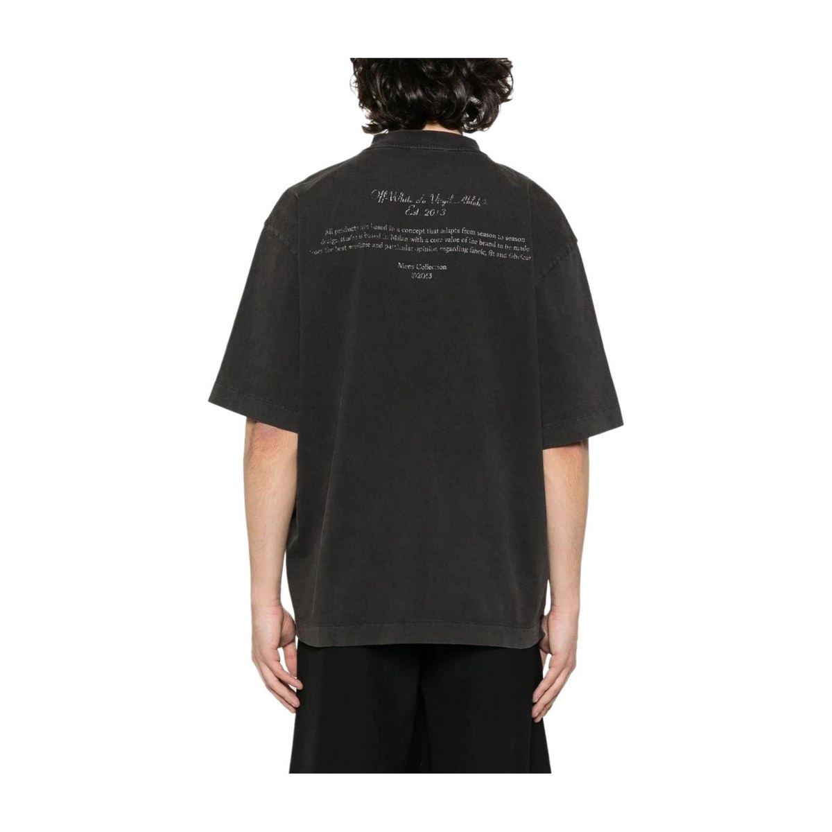 OFF-WHITE Logo Crewneck T-Shirt Black