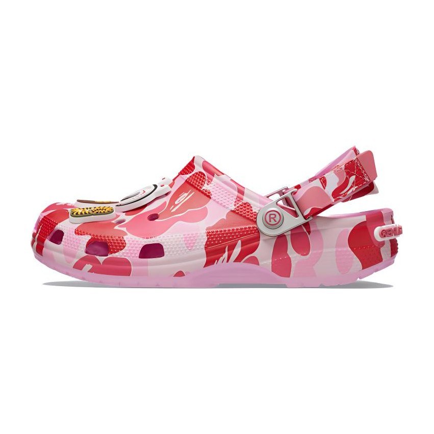 A BATHING APE x Crocs Classic Clog Pink Camo