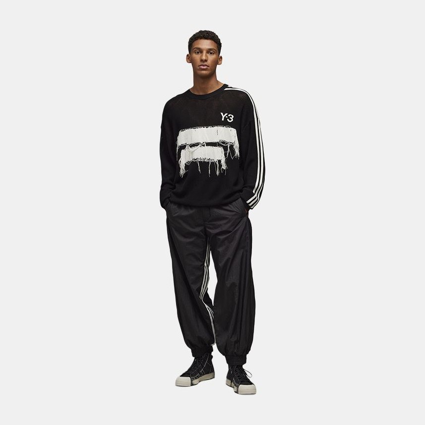 Y-3 GFX Knit Crew Black