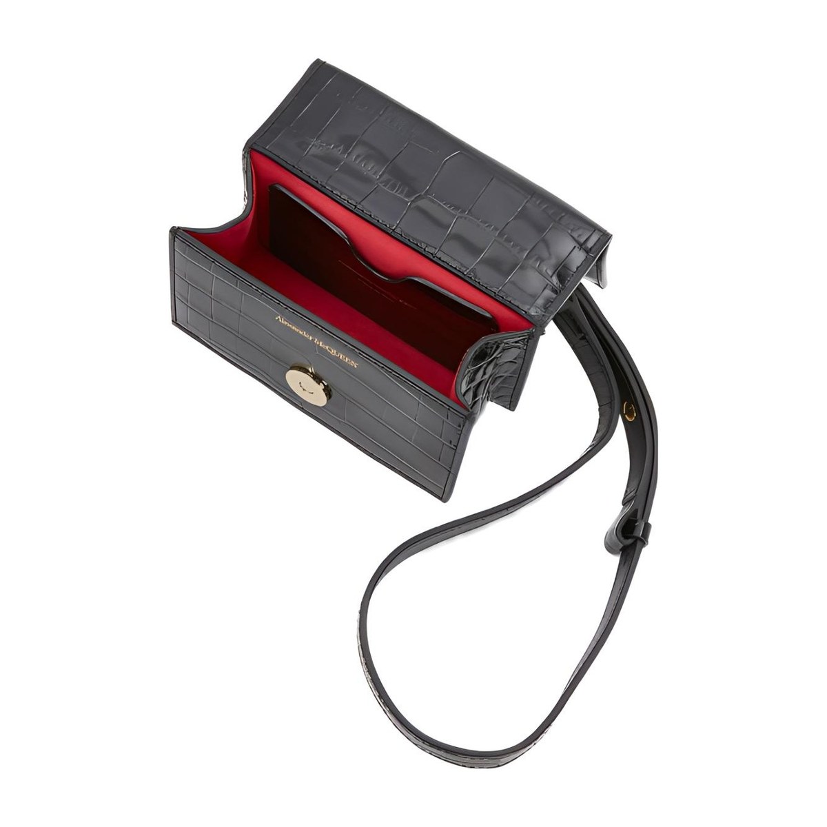 Alexander McQueen Jewelled Satchel Micro Black