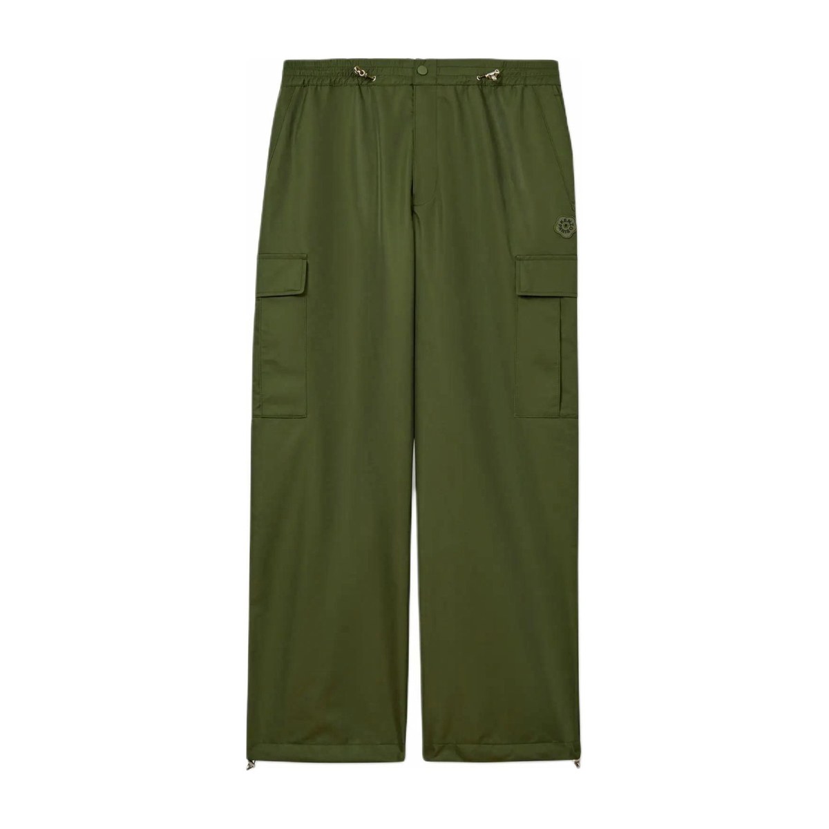 KENZO SS25 Green Floral Cargo Pants