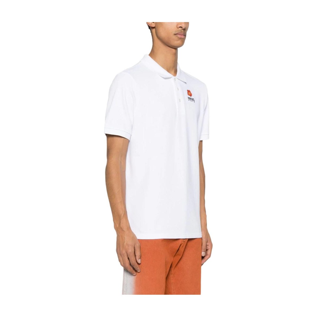 KENZO Logo Polo White