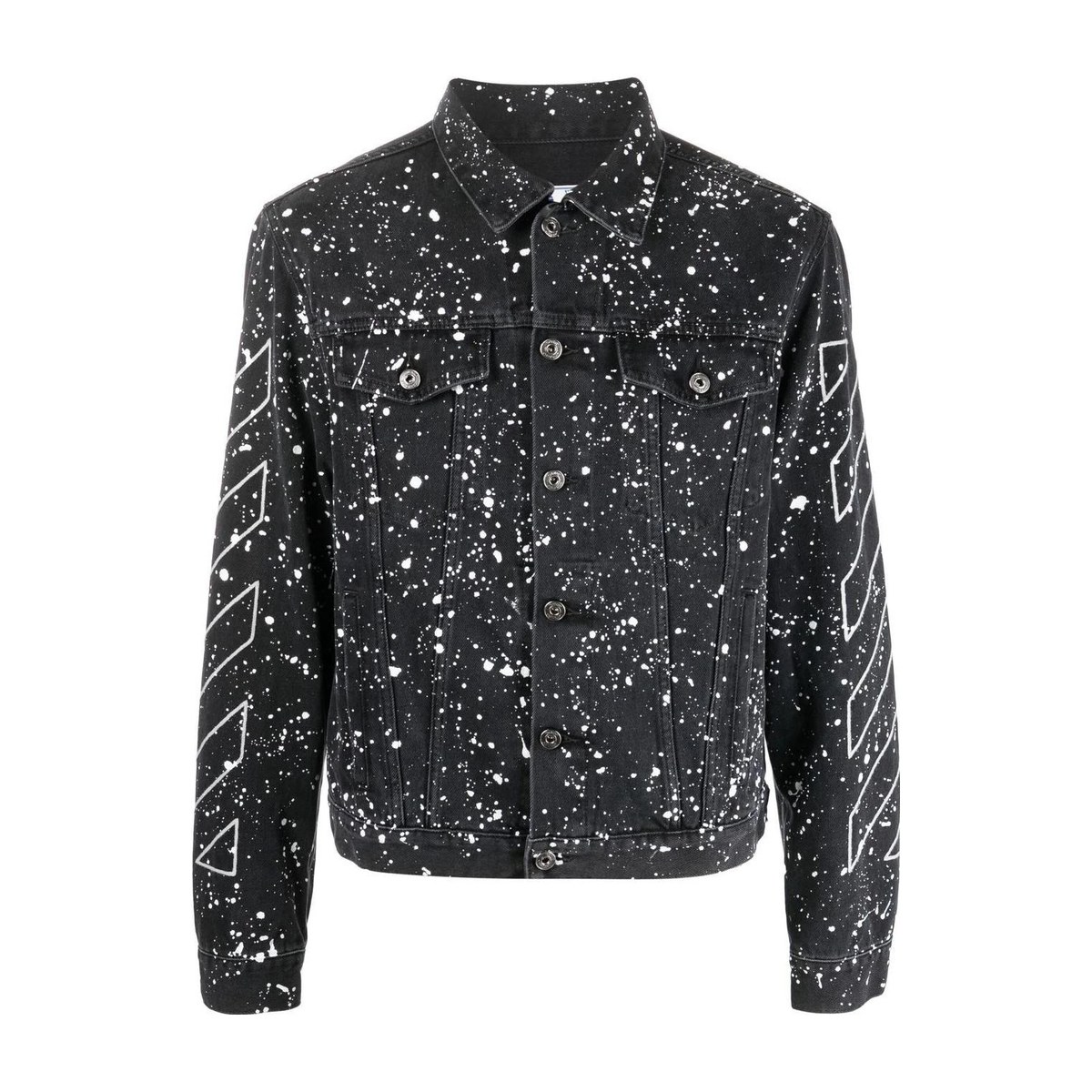 OFF-WHITE FW22 Black Denim Jacket