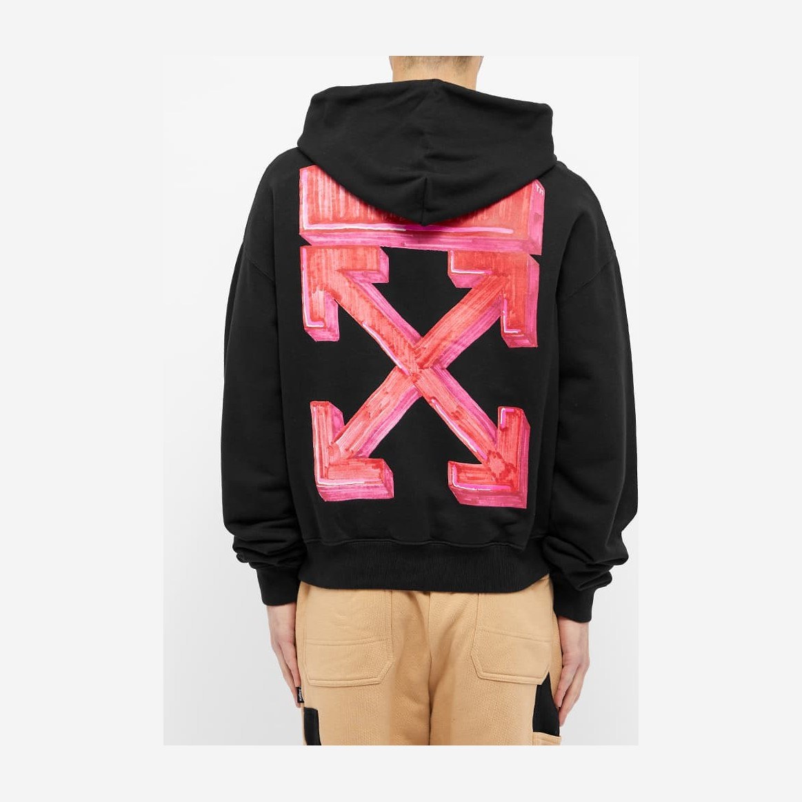 Off-White Marker Arrow Hoodie Black