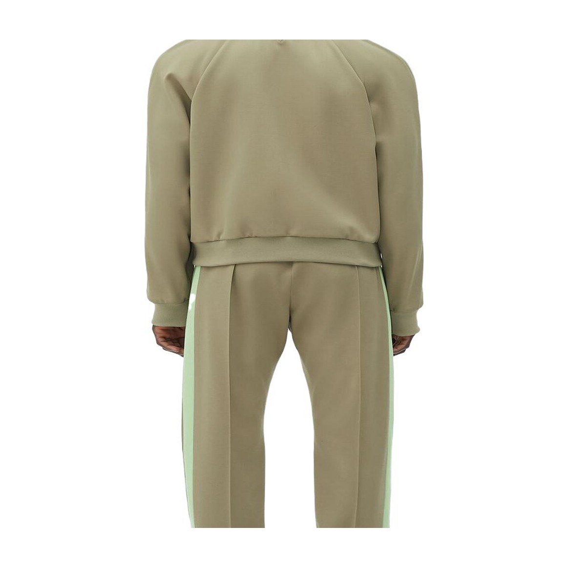 Bottega Veneta SS23 Striped Sleeve Jacket Green