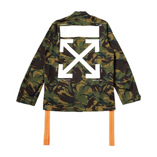 OFF-WHITE Arrow Print Badge Jacket Camo