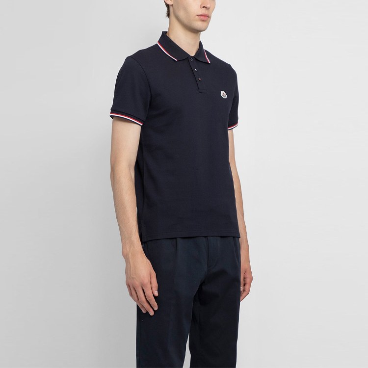 Moncler Polo Shirt Blue