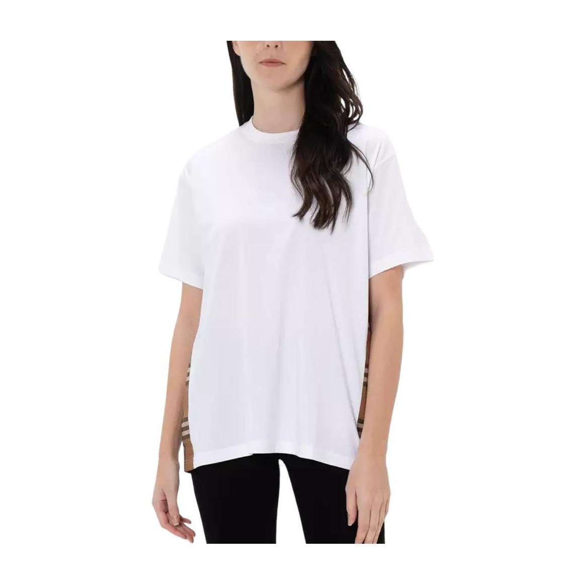 Burberry SS24 Logo Check T-Shirt White