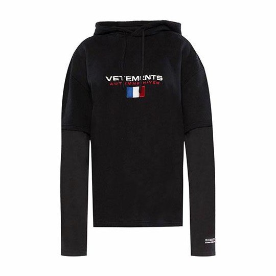 Vetements Hoodie Black