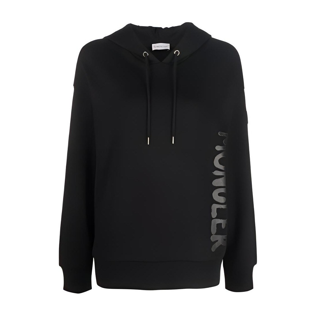 Moncler FW22 Logo Hoodie Black