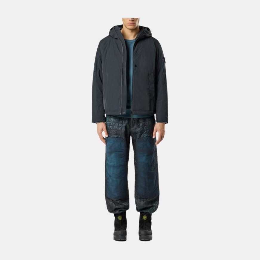 Stone Island Hooded Zip Cotton Jacket