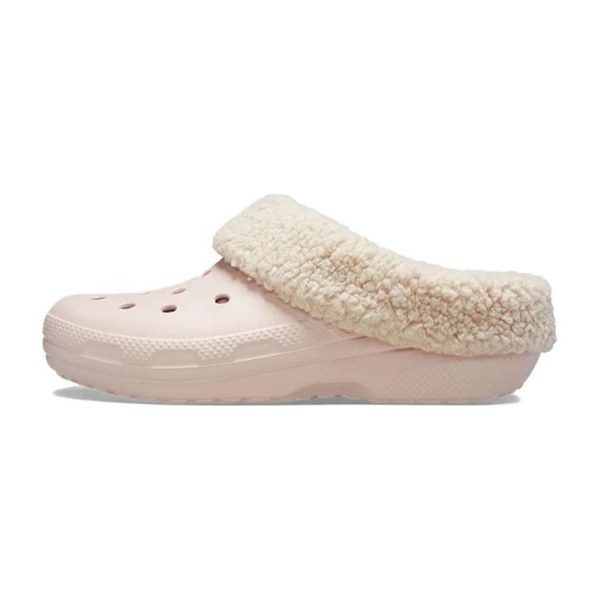 Crocs Classic Fuzz-Lined Clog Pink