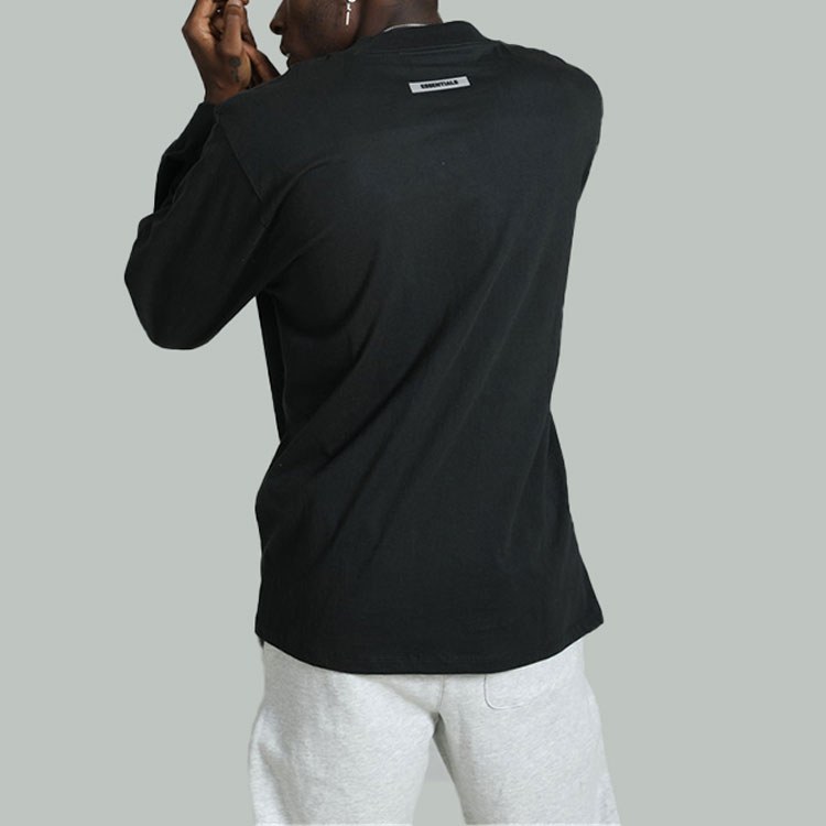 Fear of God Essentials FW20 Logo Long Sleeve T-Shirt Black